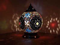 Black And Blue Table Lamp