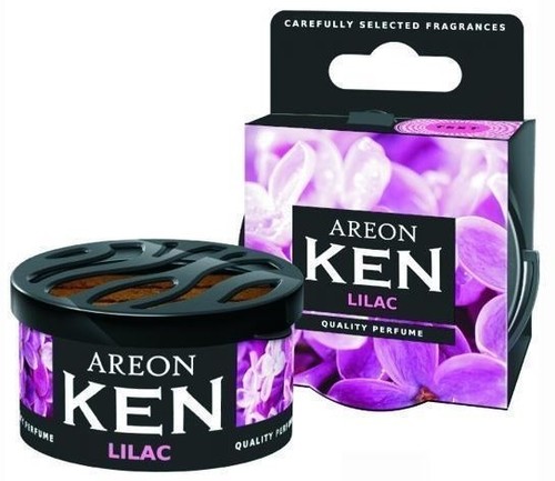 Areon Ken Lilac Car Perfume 35 Grm - Plastic Gel, 6x4 cm | Long-Lasting Scent, Easy to Use, Refreshes Air