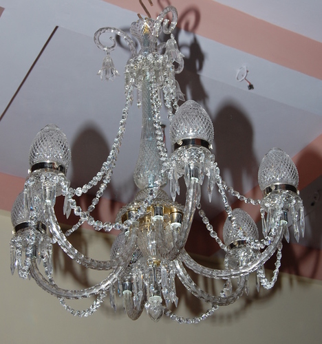 Wall Hanging Chandelier Round - Color: White