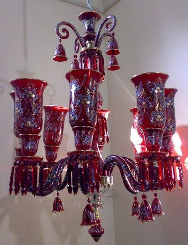 Red Chandeliers