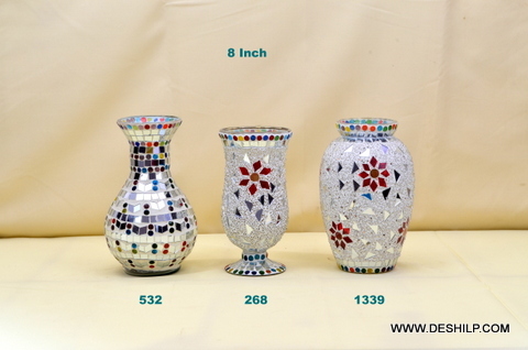 Floratwist Colorful Mirror Vase - Bottom Diameter: 50.8 - 101.6 Millimeter (Mm)