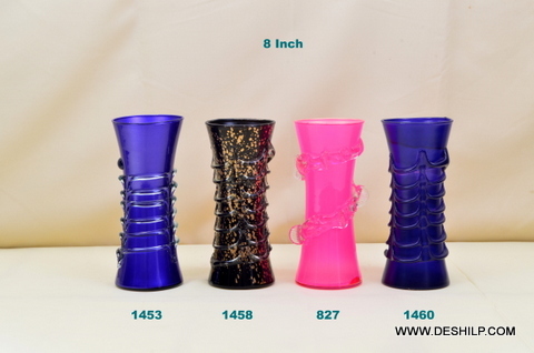 Handmade Pure Glass Flower Vase