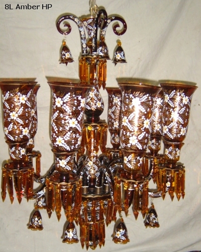 Glass Decorative Led Chandelier Light - Color: Brown