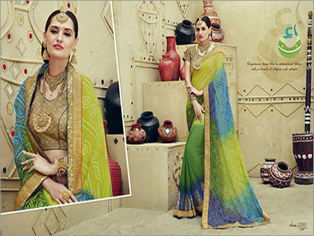 Georgette Bandhani Sarees