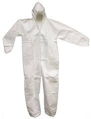 Nonwoven White PVC Suit