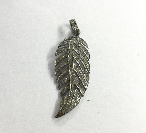 Diamond Leaf Pendant