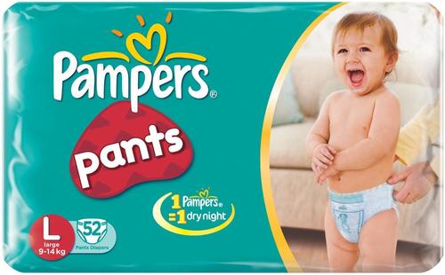 Papmper Pant - Non-Woven Large, 52 Count | Soft, Absorbent, Comfortable, Leakproof, Breathable, Secure Fit