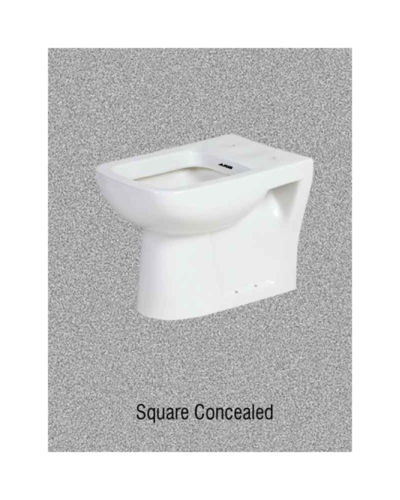 square concealed toilet