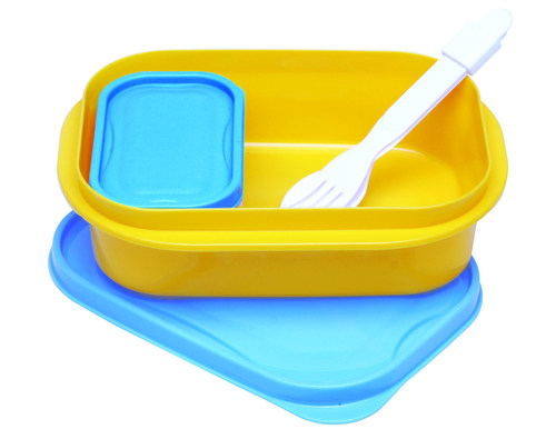 Blue Yellow Lunch Box