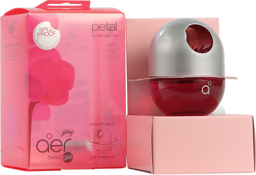 Godrej AER Dashboard Petel Crush Pink Car Perfume