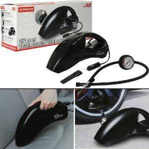 Coido Car Vacuum Cleaner - ABS Plastic, 25x15x10cm, Black, 12V DC | Powerful Suction, Portable, Inflates Tires, Multi-Function