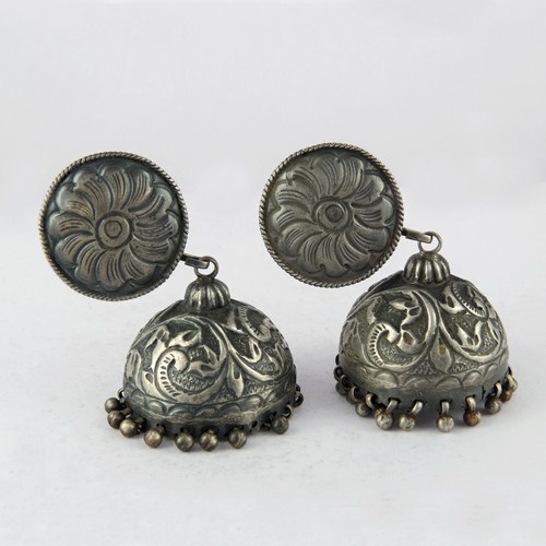 Perfect Oxidized 925 Sterling Silver Earring