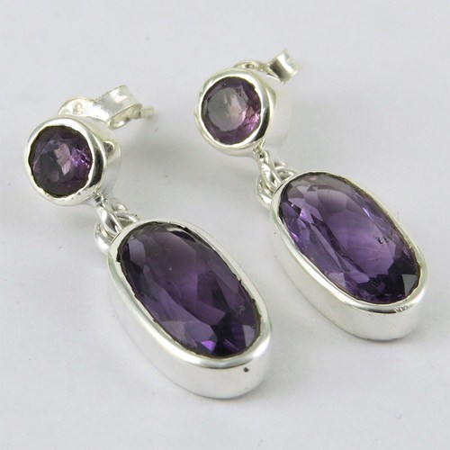 Lavender Dream Amethyst 925 Sterling Silver Earring