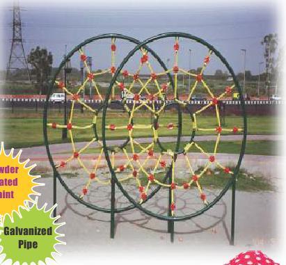 Pipe And Pu Paint And Strong Ropes Outdoor Playground Radar Net Climber