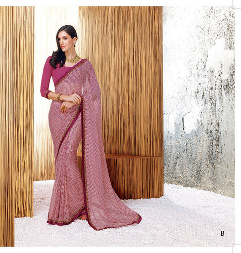 Pink Georgette Sarees