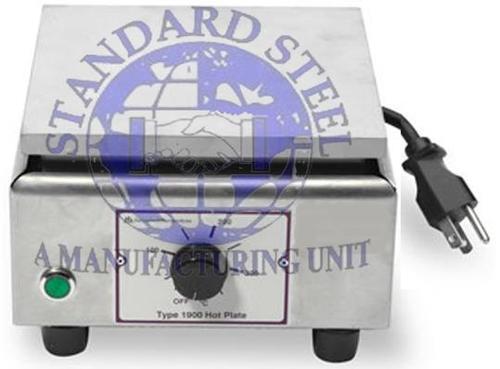 Laboratory Hot Plate - Mild Steel Body, Cast Iron Plate, 24x18 Inches, 220V AC, Rotary Switch Control, Even Heating