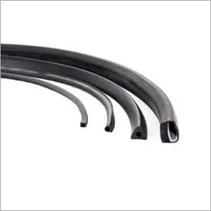 Black Rubber Profile - Hardness: Soft