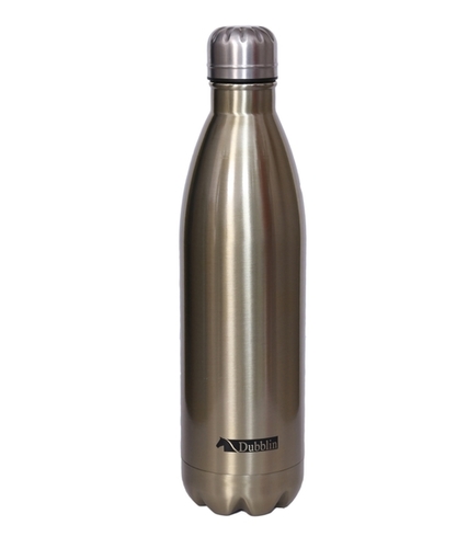 Dubblin Kongo Duro Steel 750 ML - Stainless Steel, 750 ML, 25 CM Height | Double-Walled Insulation, Leakproof Screw Cap