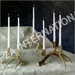 Brass Antler Candle Holder