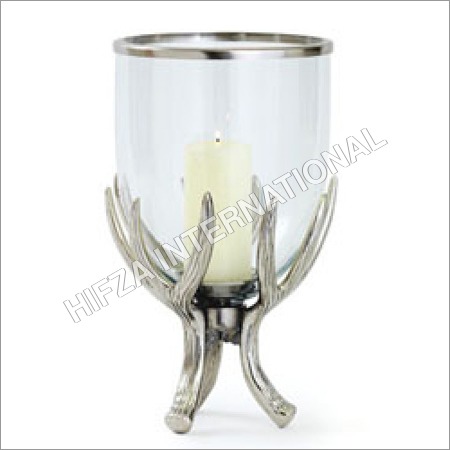 Glass Hurricane Candle Holders