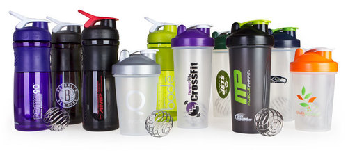 Designer Shaker For Gym - Plastic, Various Sizes, Black | Leakproof, Durable, Easy Mixing, Stylish Design