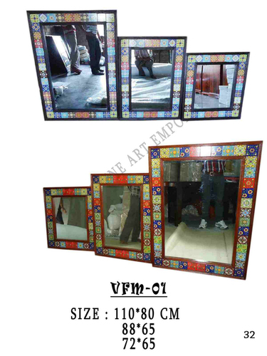 Tile Fitted Wooden Mirror Frame
