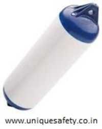 Marine Fenders/buoy - Marine-grade Pvc, Standard Sizes, White/blue | Uv-stable, High Tensile Strength, Ribbed Rope Holds, Twin-eye Design