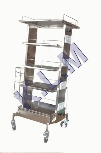 Stainless Steel Monitor Trolley