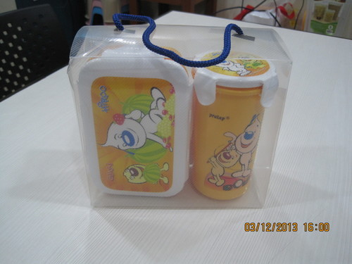 Lunch box with bottle