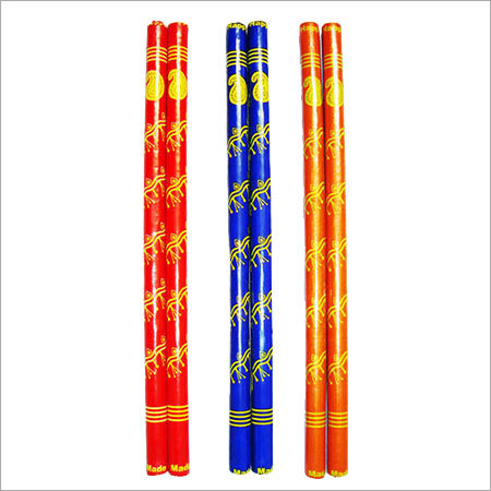 Slim Wooden Dandiya With Designer PVC Coating Keri