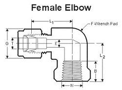 Stainless Steel Female Elbow