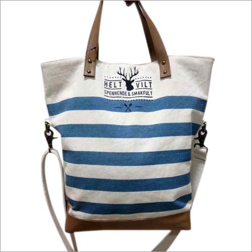 Printed Canvas Shopper
