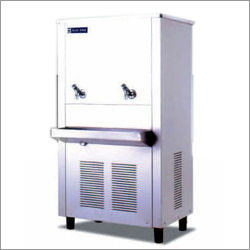 Silver Two Taps Stainless Steel Water Cooler