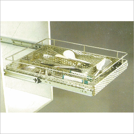 SS Perforated Cutlery Basket
