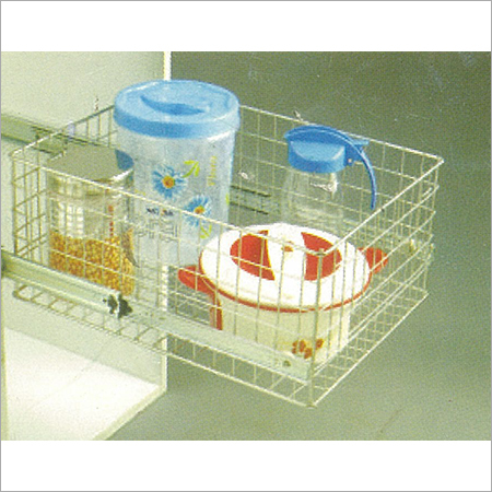 SS Slim Right Angle Plain Basket