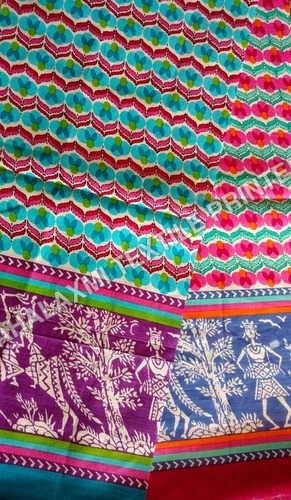 Multicolour Cotton Printed Fabrics Kurtis Materials