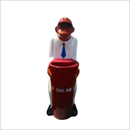 Fiberglass Playground Monkey Dustbin