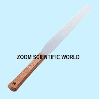 Wooden And Silver Ointment Spatula