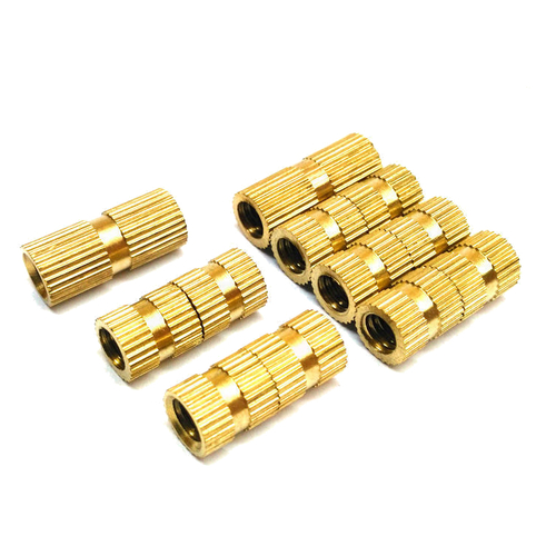 Brass Round Triple Knurling Inserts