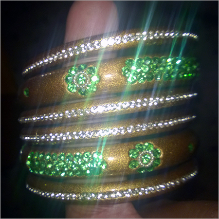 Rhinestone Lac Bangles
