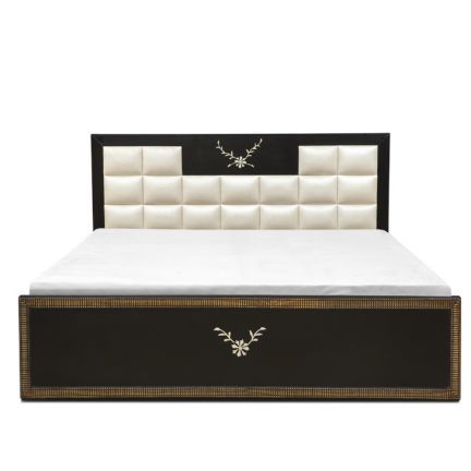 Varennes King Bed With Box Storage Walnut