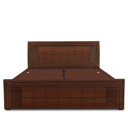 Wisteria King Bed With Box Storage Walnut