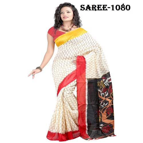 Saree - Heavy Lace Border Work Satin Designer