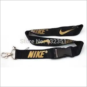 Black Satin Printed Lanyard