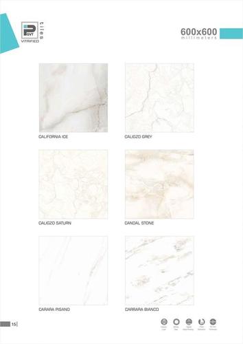 Ceramic Tile - 600x600 mm & 300x600 mm Size, 9 mm Thickness | Glazed Wall Tiles, Versatile for 5 Star Hotel Interiors, Diverse Pattern Set