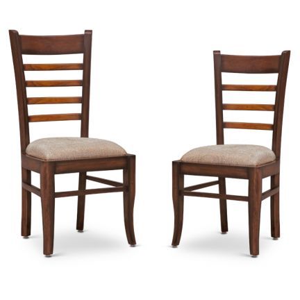 Tinella Dining Chair 2 Pcs Teak And Walnut