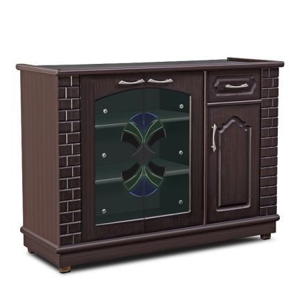 Nartina Cabinet Dark Walnut