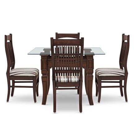 Moriann Four Seater Dining Set Walnut