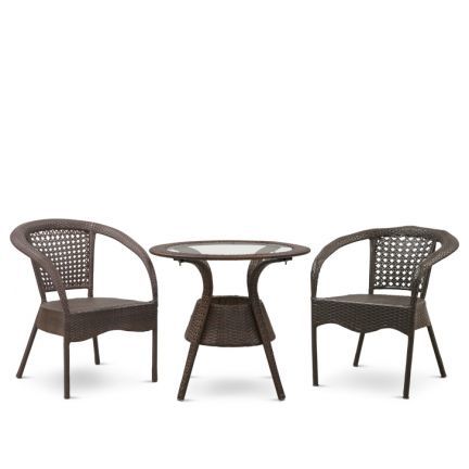 Bowden Four Seater Out Door Set Brown