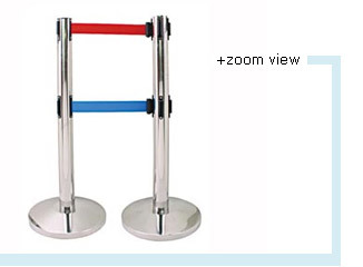 Stanchion Post With Double Belt